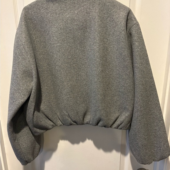 Zara Gray Wool Blend Jacket - Picture 2 of 3
